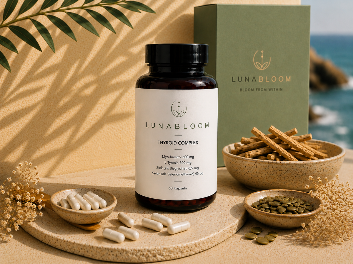Qi Flow Zutaten Ingwer und Zimt – Teil des LunaBloom Thyroid Balance Bundles
